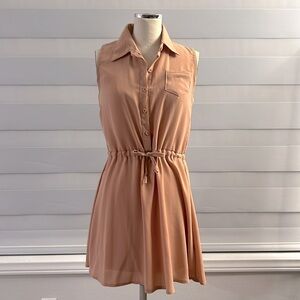 Warm Peach Summer Casual Dress